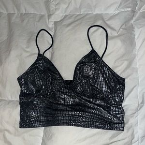 Metallic crop top